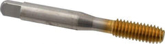 Balax - 5/16-18 UNC H7 Thread Limit Bottoming Thread Forming Tap - High Speed Steel, TiN Finish, 2-23/32" OAL, 1-1/8" Thread Length, Right Hand Thread, Series BXB - Eagle Tool & Supply