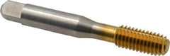 Balax - 3/8-16 UNC H8 Thread Limit Bottoming Thread Forming Tap - High Speed Steel, TiN Finish, 2-15/16" OAL, 1-1/4" Thread Length, Right Hand Thread, Series BXB - Eagle Tool & Supply