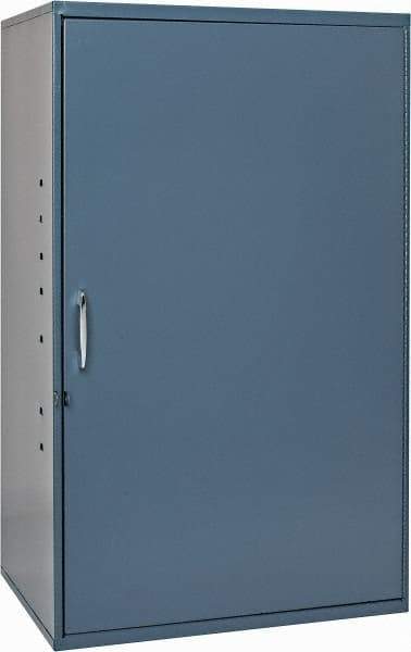 Durham - 2 Shelf Wall Storage Cabinet - Steel, 19-7/8" Wide x 14-1/4" Deep x 32-3/4" High, Gray - Eagle Tool & Supply