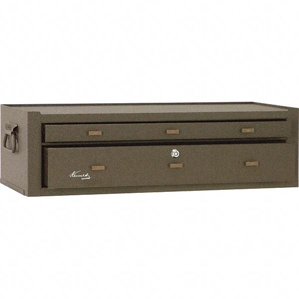 Kennedy - 2 Drawer Brown Drawer Chest Base - 28-1/8" Wide x 7-7/8" High x 9-5/8" Deep, Use with Chests 526, 52611 - Eagle Tool & Supply