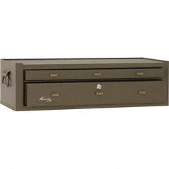 Kennedy - 2 Drawer Brown Drawer Chest Base - 28-1/8" Wide x 7-7/8" High x 9-5/8" Deep, Use with Chests 526, 52611 - Eagle Tool & Supply