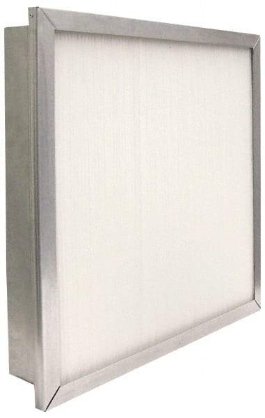 PrecisionAire - 12" Noml Height x 24" Noml Width x 4" Noml Depth, 80 to 85% Capture Efficiency, Wireless Pleated Air Filter - MERV 13, Fiberglass, Integrated Metal Frame, 1,000 CFM, For Precisionaire Type 9 Holding Frame - Eagle Tool & Supply