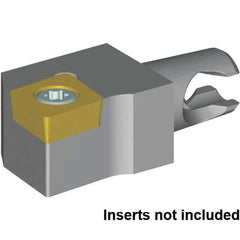 Kennametal - Right Hand Cut, Size KM12, CC..09T308 Insert Compatiblity, Modular Turning & Profiling Cutting Unit Head - 8mm Ctr to Cutting Edge, 15mm Head Length - Eagle Tool & Supply