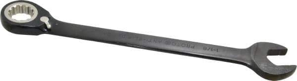 Proto - 1-1/8" 12 Point Combination Wrench - 15° Head Angle, 15-7/8" OAL, Steel, Black Chrome Finish - Eagle Tool & Supply