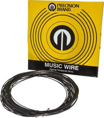 Value Collection - 30 Gage, 0.08 Inch Diameter x 59 Ft. Long, High Carbon Steel, Tempered Music Wire Coil - ASTM A228, 1 Lb. Shipping Weight - Eagle Tool & Supply
