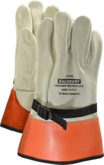 Salisbury by Honeywell - Size 2XL (11), 12" Long, Cowhide Leather Protector - Not for Electrical Protection (ASTM F696-02), Wear Over Rubber Insulating Gloves, ASTM F496 - Eagle Tool & Supply