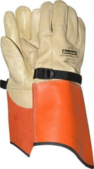 Salisbury by Honeywell - Class 0, Size L (9), 16" Long, Cowhide Leather Protector - Not for Electrical Protection (ASTM F696-02), Wear Over Rubber Insulating Gloves, ASTM F496 - Eagle Tool & Supply