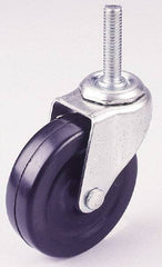 Albion - 5" Diam x 1-1/4" Wide x 6-15/32" OAH Stem Mount Swivel Caster - TPR, 225 Lb Capacity, Ball Bearing, 1/2-13 x 1-1/2" Threaded Stem - Eagle Tool & Supply