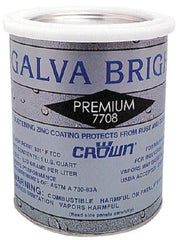 Crown - 32 oz Zinc Cold Galvanizing Compound - Comes in Bottle - Eagle Tool & Supply