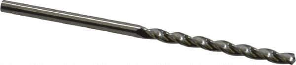 M.A. Ford - #43 150° Solid Carbide Jobber Drill - Bright Finish, Right Hand Cut, Parabolic Flute, Straight Shank, 2" OAL, Standard Point - Eagle Tool & Supply