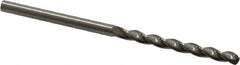 M.A. Ford - #41 150° Solid Carbide Jobber Drill - Bright Finish, Right Hand Cut, Parabolic Flute, Straight Shank, 2" OAL, Standard Point - Eagle Tool & Supply