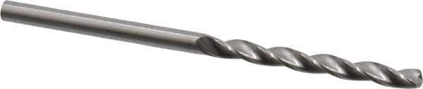 M.A. Ford - #40 150° Solid Carbide Jobber Drill - Bright Finish, Right Hand Cut, Parabolic Flute, Straight Shank, 2" OAL, Standard Point - Eagle Tool & Supply