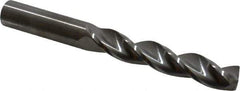 M.A. Ford - 1/2" 150° Solid Carbide Jobber Drill - Bright Finish, Right Hand Cut, Parabolic Flute, Straight Shank, 4-3/4" OAL, Standard Point - Eagle Tool & Supply