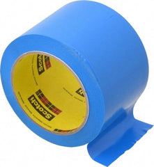 3M - Blue Solid Color Vinyl Tape - 3" Wide x 108' Long x 5.2 mil Thick, General Traffic - Eagle Tool & Supply