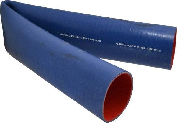 Federal Hose - 3-1/2" ID x 3.82" OD x 3' OAL, Coolant Hose - -65 to 350°F, Blue - Eagle Tool & Supply