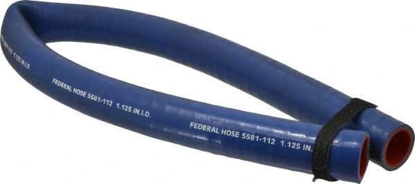 Federal Hose - 1-1/8" ID x 1.52" OD x 3' OAL, Coolant Hose - -65 to 350°F, Blue - Eagle Tool & Supply