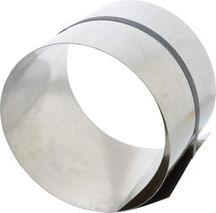 Made in USA - 50 Inch Long x 6 Inch Wide x 0.02 Inch Thick, Roll Shim Stock - Stainless Steel - Eagle Tool & Supply