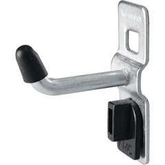 Kennedy - 1/4" Diam, 1" Long Single Vertical End Pegboard Hook - Steel - Eagle Tool & Supply