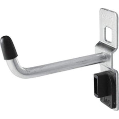 Kennedy - 1/4" Diam, 2" Long Single Vertical End Pegboard Hook - Steel - Eagle Tool & Supply