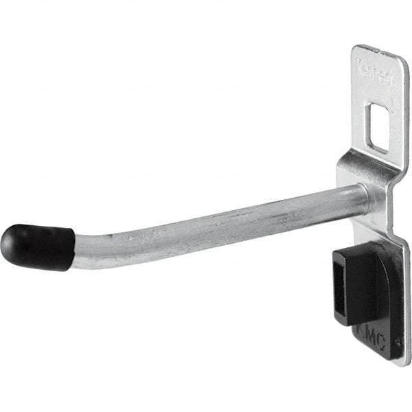 Kennedy - 5/32" Diam, 2-3/8" Long Single Angled End Pegboard Hook - Steel - Eagle Tool & Supply