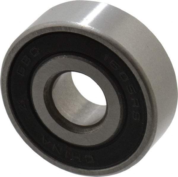 Value Collection - 5/16" Bore Diam, 29/32" OD, Double Seal Semi Ground Extra Light Radial Ball Bearing - 5/16" Wide, 1 Row, Round Bore, 291 Lb Static Capacity, 607 Lb Dynamic Capacity - Eagle Tool & Supply