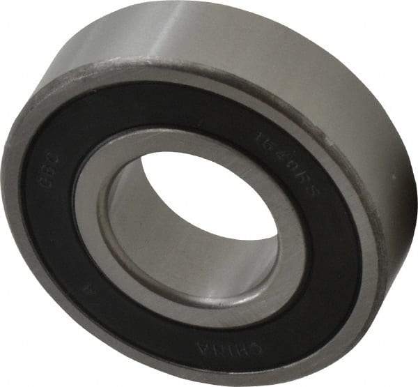 Value Collection - 7/8" Bore Diam, 2" OD, Double Seal Semi Ground Extra Light Radial Ball Bearing - 9/16" Wide, 1 Row, Round Bore, 1,565 Lb Static Capacity, 2,914 Lb Dynamic Capacity - Eagle Tool & Supply