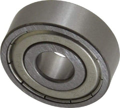 Value Collection - 3/8" Bore Diam, 1-1/8" OD, Double Shield Semi Ground Extra Light Radial Ball Bearing - 3/8" Wide, 1 Row, Round Bore, 538 Lb Static Capacity, 1,151 Lb Dynamic Capacity - Eagle Tool & Supply