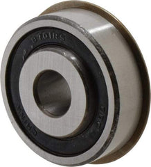 Value Collection - 1/2" Bore Diam, 1-3/4" OD, Double Seal Semi Ground Extra Light Radial Ball Bearing - 1 Row, Round Bore, 707 Lb Static Capacity, 1,366 Lb Dynamic Capacity - Eagle Tool & Supply