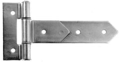 Made in USA - 8" Long x 2" Wide, Hinge - Aluminum, Brushed Finish - Eagle Tool & Supply