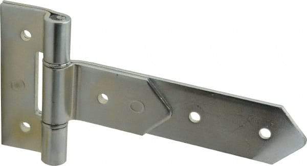 Made in USA - 8" Long x 2" Wide, Hinge - Zinc, Zinc Plated Finish - Eagle Tool & Supply