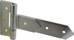 Made in USA - 8" Long x 2" Wide, Hinge - Zinc, Zinc Plated Finish - Eagle Tool & Supply