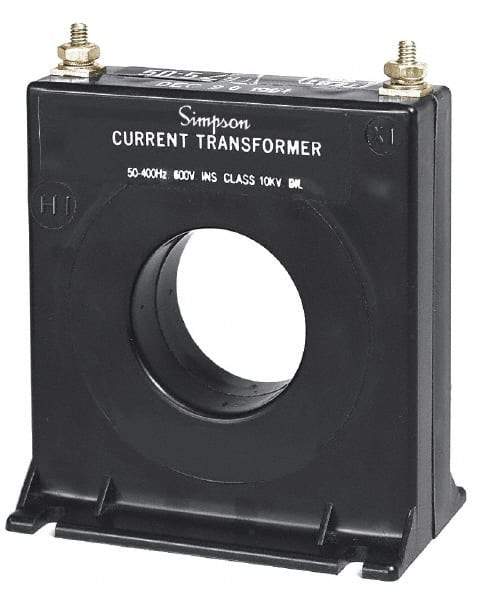 Simpson Electric - 100 Amp AC Input, 60 Hz, Panel Meter Current Transducer - 20, Screw Terminal, For Use with AC Ammeter - Eagle Tool & Supply