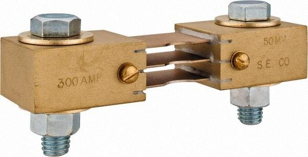 Simpson Electric - Panel Meter Switchboard Shunt - 300, 50 mV Drop, Screw Terminal, For Use with Falcon Series 200 mVDC Meters - Eagle Tool & Supply