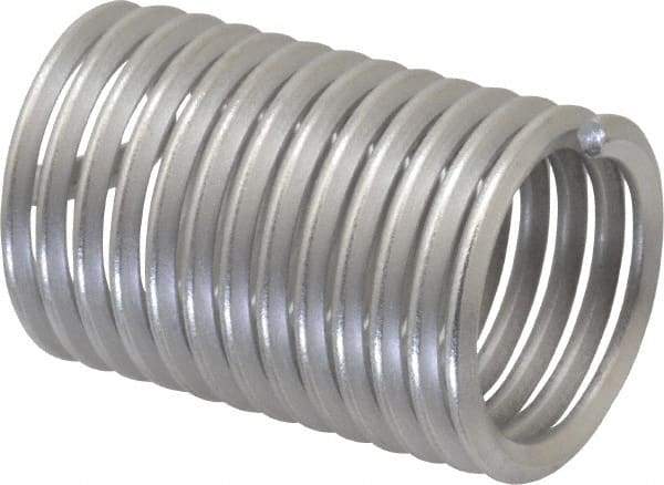 Heli-Coil - 3/4-10 UNC, 1-1/2" OAL, Free Running Helical Insert - 13 Free Coils, Tanged, 304 Stainless Steel, Bright Finish, 2D Insert Length - Eagle Tool & Supply