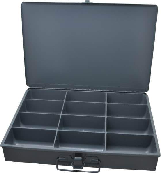 Durham - 12 Compartment Small Steel Storage Drawer - 13-3/8 Inches Wide x 9-1/4 Inches Deep - Eagle Tool & Supply