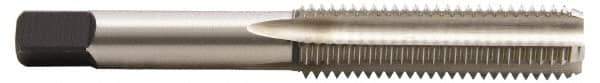 Hertel - 1-8 UNC, H6, 4 Flute, Bottoming Chamfer, Bright Finish, High Speed Steel Hand STI Tap - 5-3/4" OAL, 2-9/16" Thread Length - Eagle Tool & Supply