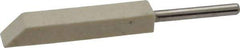 Made in USA - 1/4" Diam, 1/8" Shank Diam, Taper Shaped Mounted Bob - Medium Density, 1/4" Head Length, 1-1/2" Shank Length, Wool Felt, for Reciprocating Tools - Eagle Tool & Supply