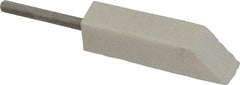 Made in USA - 3/8" Diam, 1/8" Shank Diam, Taper Shaped Mounted Bob - Medium Density, 1-1/2" Head Length, 1-1/2" Shank Length, Wool Felt, for Reciprocating Tools - Eagle Tool & Supply