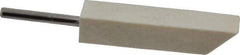 Made in USA - 3/8" Diam, 1/8" Shank Diam, Taper Shaped Mounted Bob - Hard Density, 1-3/4" Head Length, 1-1/2" Shank Length, Wool Felt, for Reciprocating Tools - Eagle Tool & Supply