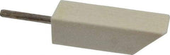 Made in USA - 1/2" Diam, 1/8" Shank Diam, Taper Shaped Mounted Bob - Hard Density, 1/2" Head Length, 1-1/2" Shank Length, Wool Felt, for Reciprocating Tools - Eagle Tool & Supply