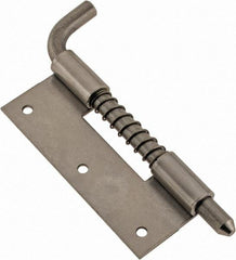Made in USA - 1" Wide x 1/16" Thick, Hinge - Stainless Steel, Polished Finish - Eagle Tool & Supply