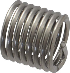 Heli-Coil - M10x1.50 Metric Coarse, 15mm OAL, Free Running Helical Insert - 8 Free Coils, Tanged, Stainless Steel, Bright Finish, 1-1/2D Insert Length - Eagle Tool & Supply