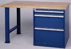 LISTA - 3 Drawer NC/CNC Cabinet Modular Workstation - For Use 50 Taper, Holds 40 Tools, 60 Inches Wide x 35-1/4 Inches High x 30 Inches Deep, 2,000 Lbs. Load Capacity - Eagle Tool & Supply