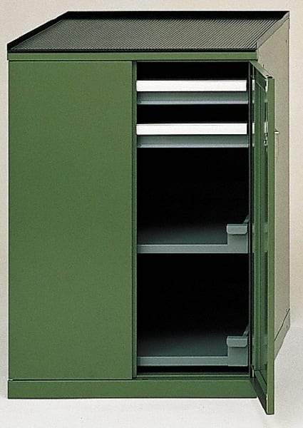 LISTA - 2 Drawer Machine Accessory Cabinet - 28-1/4 Inches Wide x 39-3/8 Inches High x 29-1/2 Inches Deep, 5,000 Lbs. Load Capacity - Eagle Tool & Supply