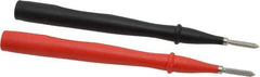 Fluke - Black/Red Electrical Test Equipment Probe - Use with Fluke 175, 177, 179 True RMS Digital Multimeters, Fluke 345 Powers Quality Clamp Meters, Fluke 373 True RMS AC Clamp Meters, Fluke 374 FC True-rms AC/DC Clamp Meters - Eagle Tool & Supply