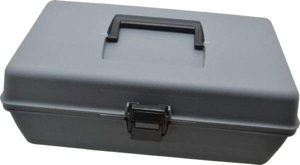 Flambeau - 1 Compartment Utility Tool Box - 11-1/8" Wide x 5-3/4" Deep x 4" High, Copolymer Resin, Gray - Eagle Tool & Supply