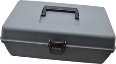 Flambeau - 1 Compartment Utility Tool Box - 11-1/8" Wide x 5-3/4" Deep x 4" High, Copolymer Resin, Gray - Eagle Tool & Supply