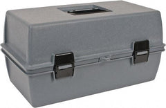 Flambeau - 1 Compartment Utility Tool Box - 15-5/8" Wide x 6-1/2" Deep x 7-3/4" High, Copolymer Resin, Gray - Eagle Tool & Supply