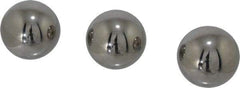Value Collection - 1-1/2 Inch Diameter, Grade 50, Chrome Steel Ball - 62 to 66 C Hardness, 0.00005 Inch Diameter Deviation, 0.000025 Inch Sphericity - Eagle Tool & Supply