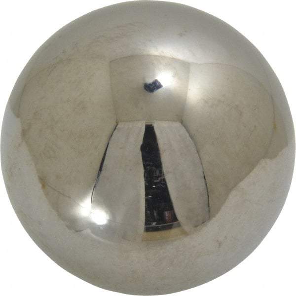 Value Collection - 2 Inch Diameter, Grade 50, Chrome Steel Ball - 62 to 66 C Hardness, 0.00005 Inch Diameter Deviation, 0.000025 Inch Sphericity - Eagle Tool & Supply